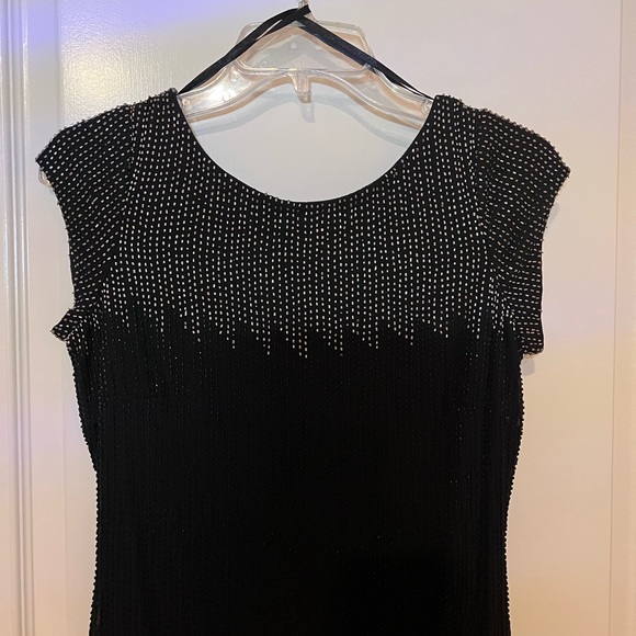 Aidan Mattox Beaded Fringe Dress - Size 4 - Picture 5 of 12